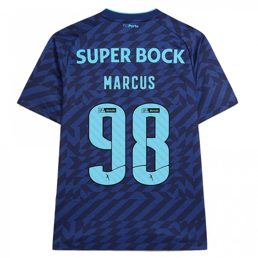 Niño Camiseta Abraham Marcus #98 Azul Marino Equipación Tercera 2024/25 La Camisa Perú