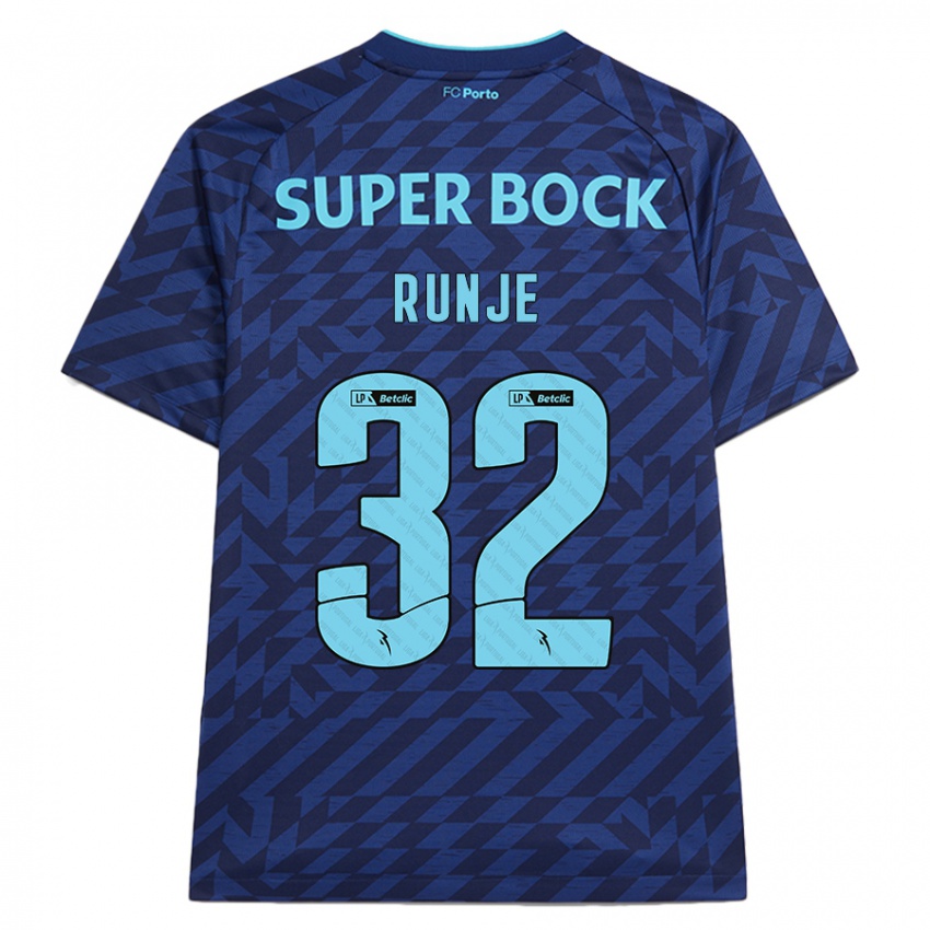 Niño Camiseta Roko Runje #32 Azul Marino Equipación Tercera 2024/25 La Camisa Perú