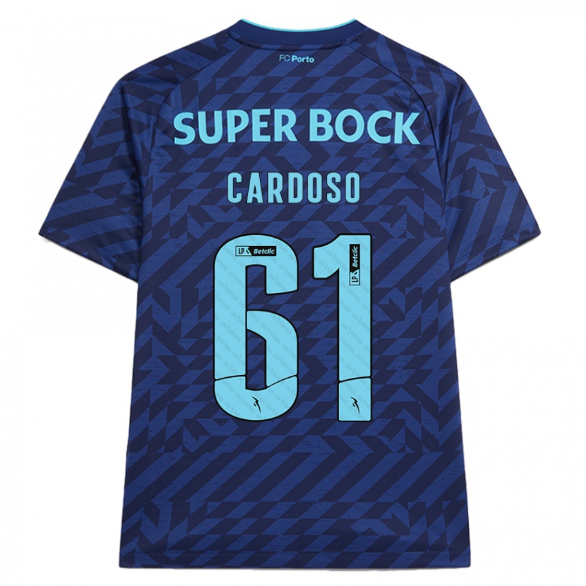 Niño Camiseta Ivan Cardoso #61 Azul Marino Equipación Tercera 2024/25 La Camisa Perú