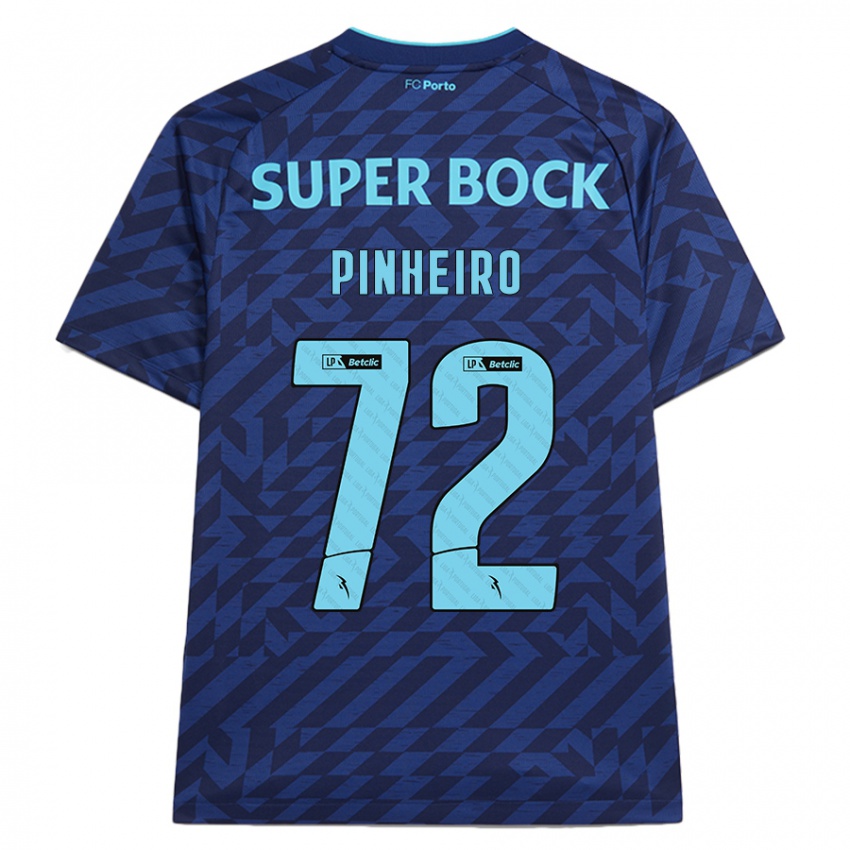 Niño Camiseta Rodrigo Pinheiro #72 Azul Marino Equipación Tercera 2024/25 La Camisa Perú