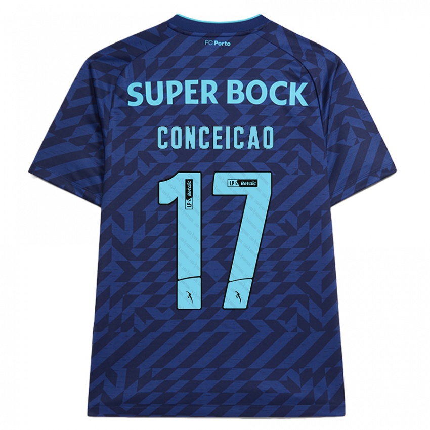 Niño Camiseta Rodrigo Conceicao #17 Azul Marino Equipación Tercera 2024/25 La Camisa Perú