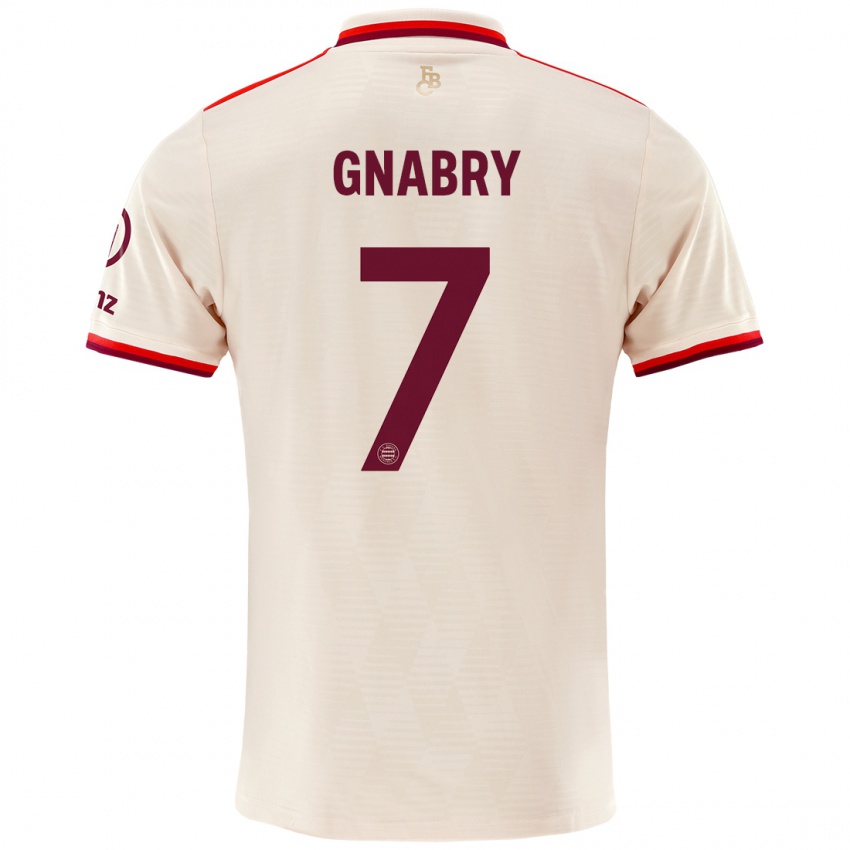 Niño Camiseta Serge Gnabry #7 Lino Equipación Tercera 2024/25 La Camisa Perú