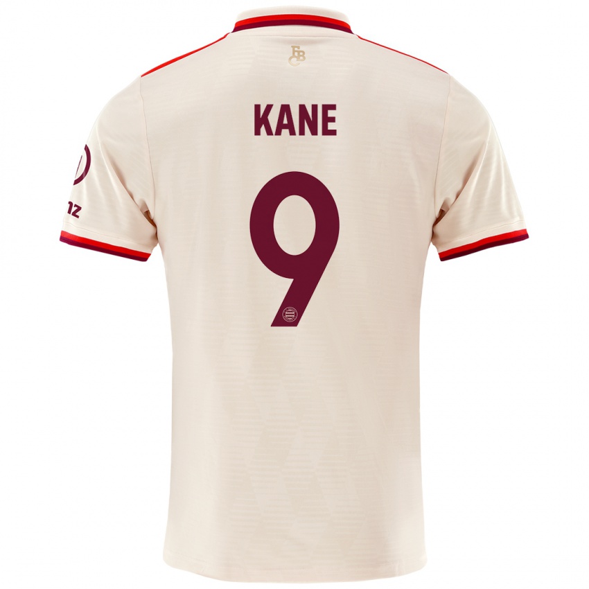 Niño Camiseta Harry Kane #9 Lino Equipación Tercera 2024/25 La Camisa Perú