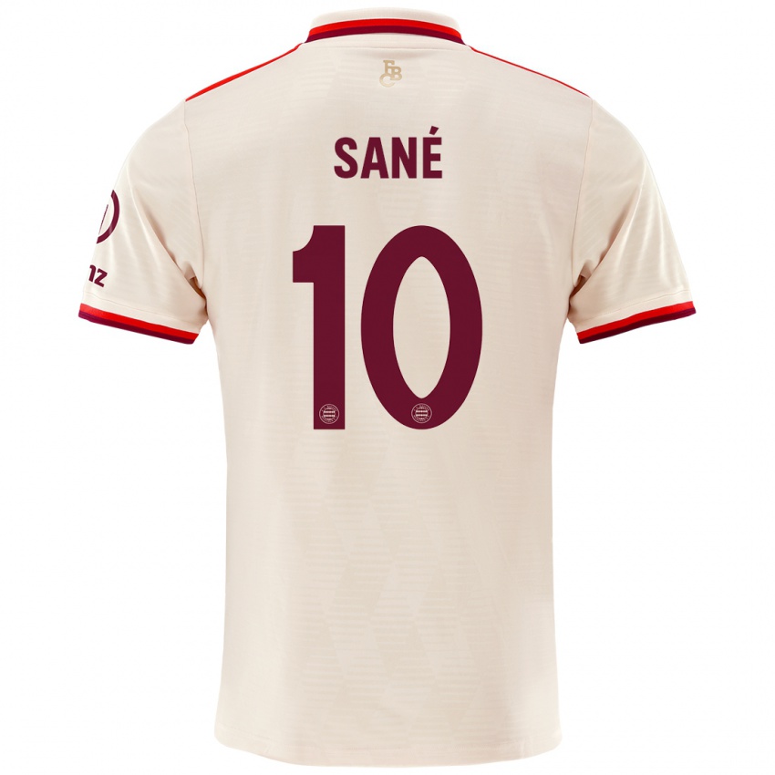 Niño Camiseta Leroy Sane #10 Lino Equipación Tercera 2024/25 La Camisa Perú