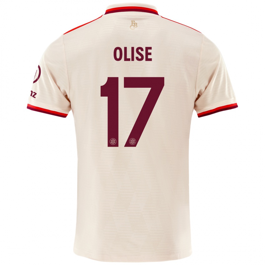 Niño Camiseta Michael Olise #17 Lino Equipación Tercera 2024/25 La Camisa Perú