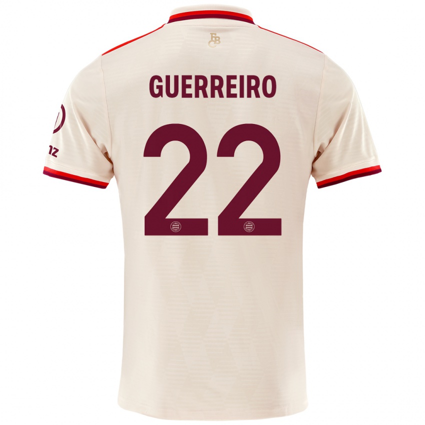 Niño Camiseta Raphaël Guerreiro #22 Lino Equipación Tercera 2024/25 La Camisa Perú