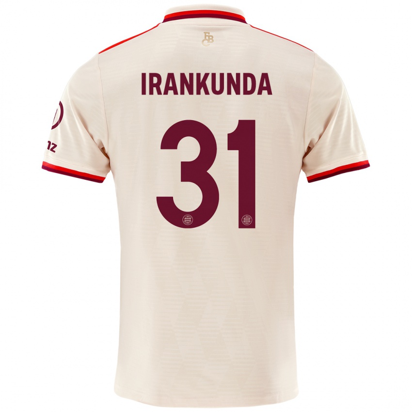 Niño Camiseta Nestory Irankunda #31 Lino Equipación Tercera 2024/25 La Camisa Perú