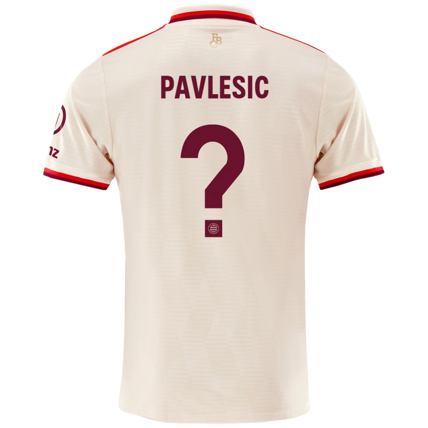 Niño Camiseta Anthony Pavlesic #0 Lino Equipación Tercera 2024/25 La Camisa Perú