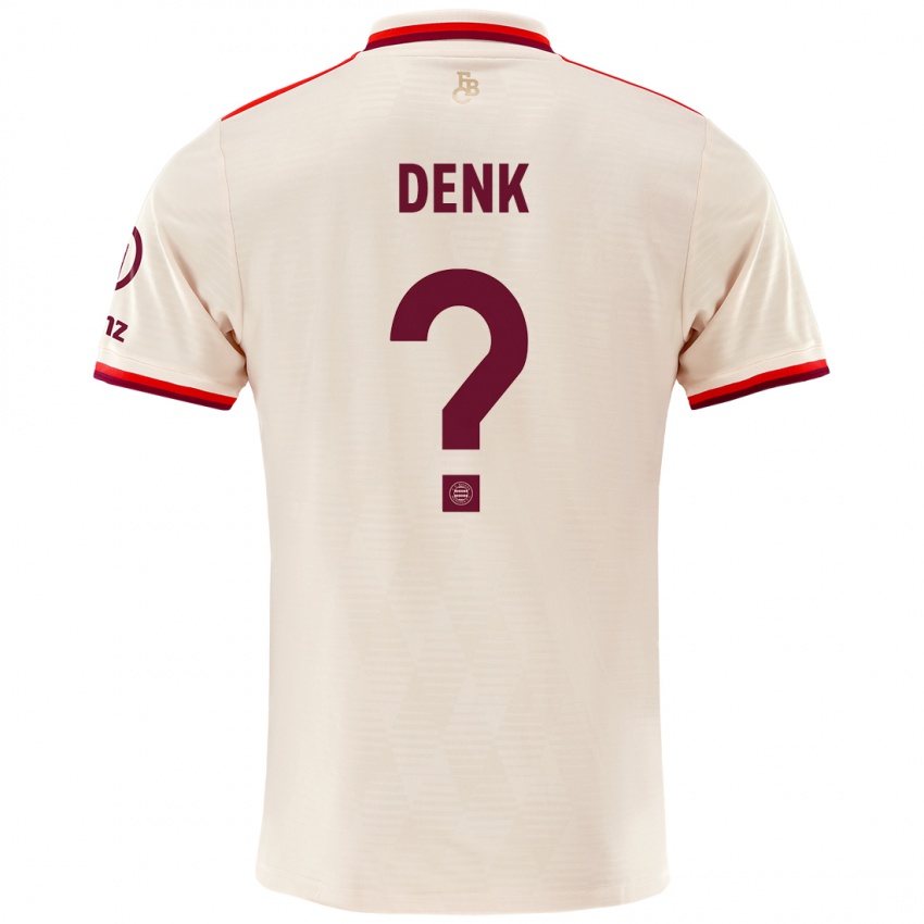 Niño Camiseta Luca Denk #0 Lino Equipación Tercera 2024/25 La Camisa Perú