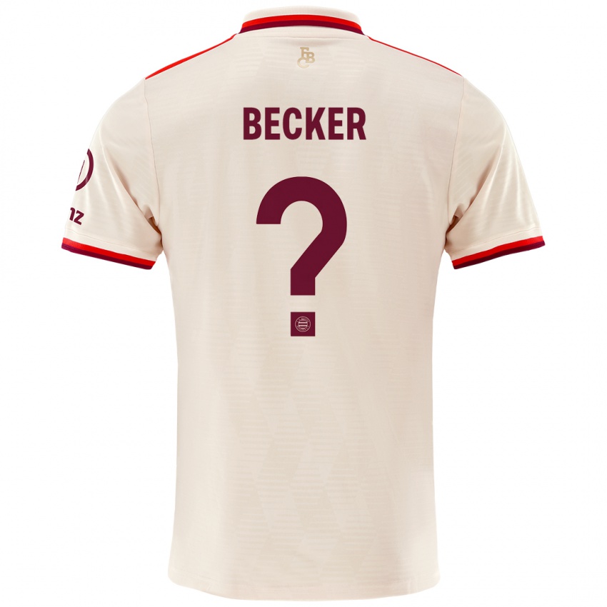 Niño Camiseta Lennard Becker #0 Lino Equipación Tercera 2024/25 La Camisa Perú