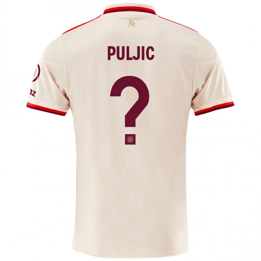 Niño Camiseta Ljubo Puljic #0 Lino Equipación Tercera 2024/25 La Camisa Perú