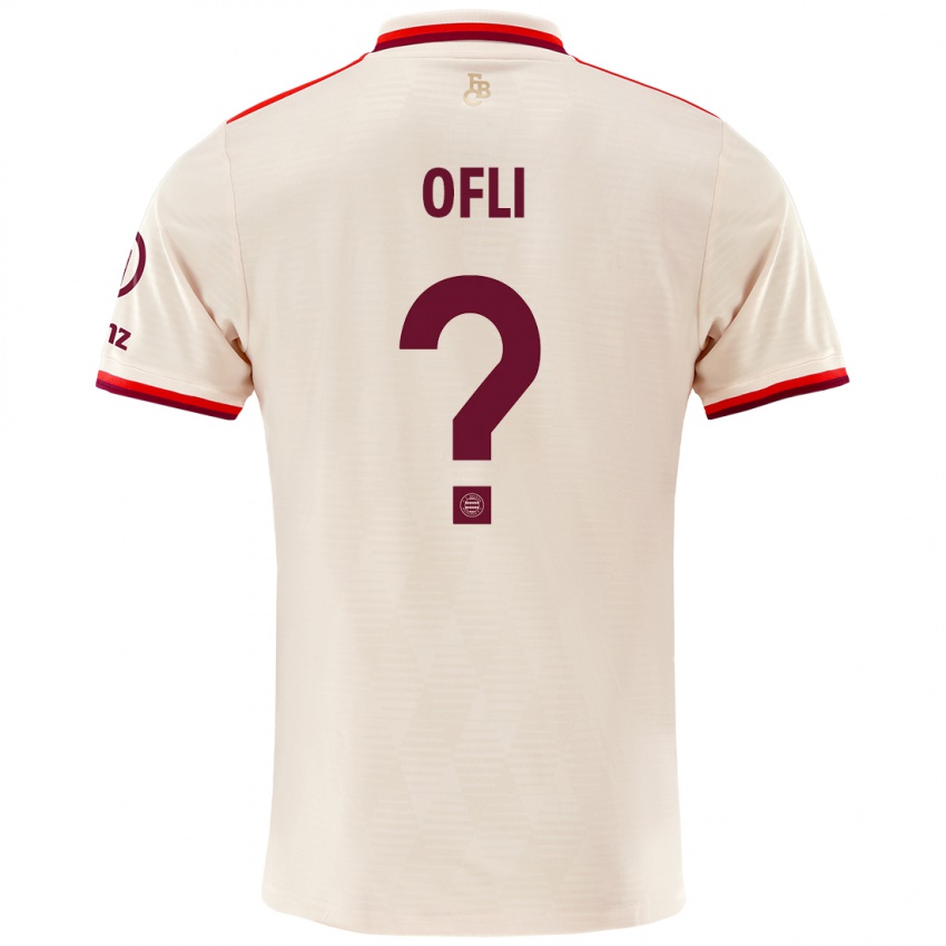 Niño Camiseta Deniz Ofli #0 Lino Equipación Tercera 2024/25 La Camisa Perú