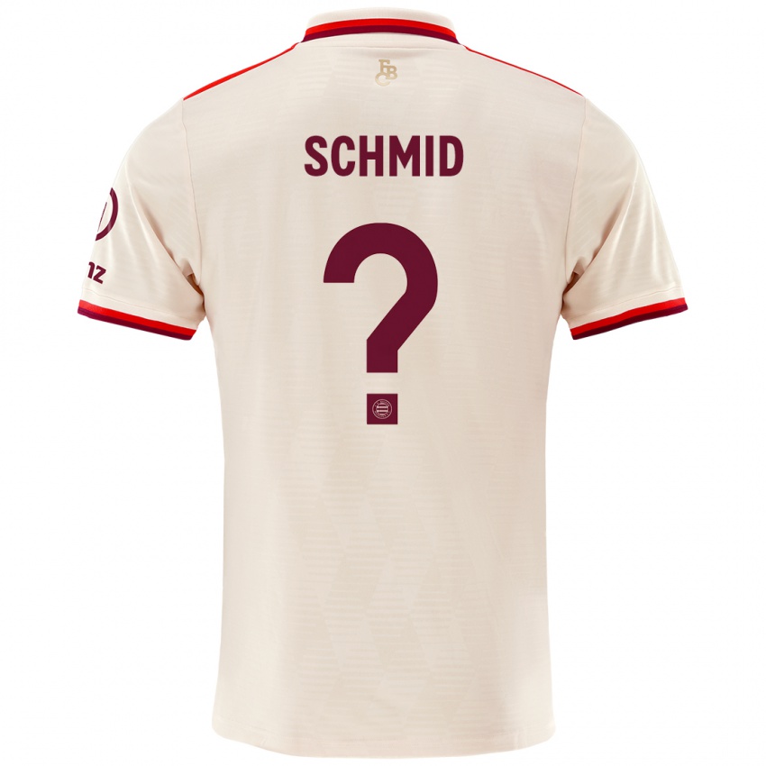 Niño Camiseta Leopold Schmid #0 Lino Equipación Tercera 2024/25 La Camisa Perú