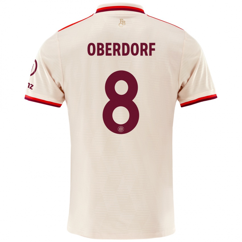 Niño Camiseta Lena Oberdorf #8 Lino Equipación Tercera 2024/25 La Camisa Perú