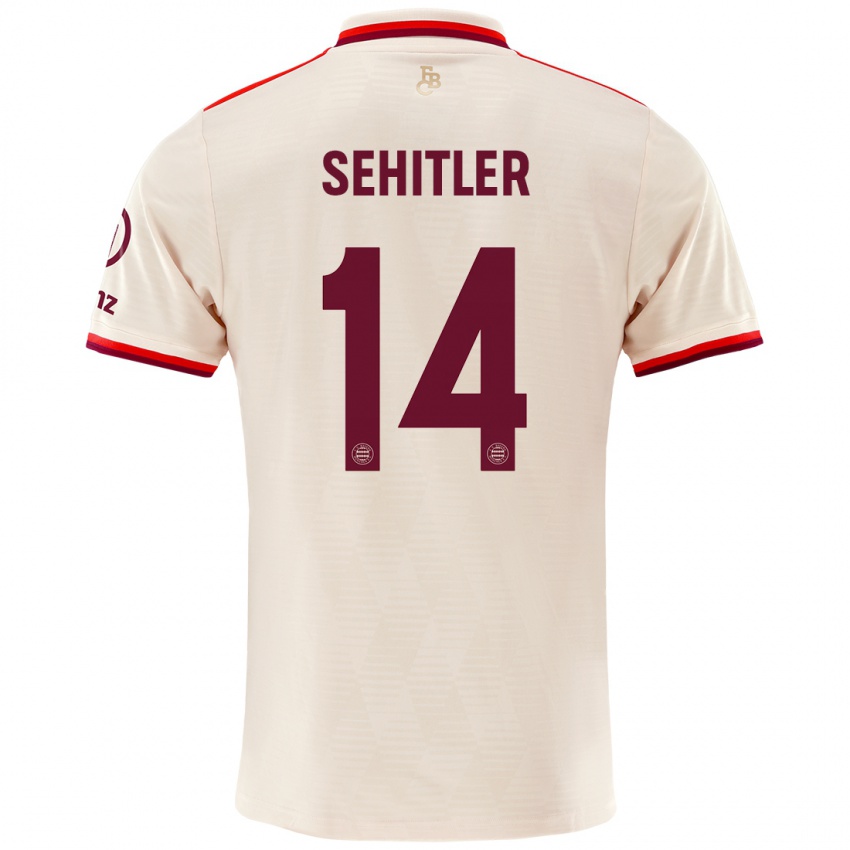 Niño Camiseta Alara Şehitler #14 Lino Equipación Tercera 2024/25 La Camisa Perú