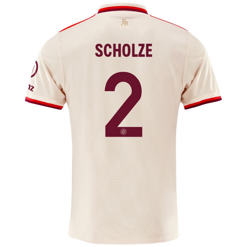 Niño Camiseta Max Scholze #2 Lino Equipación Tercera 2024/25 La Camisa Perú