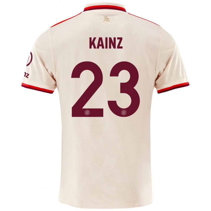 Niño Camiseta Manuel Kainz #23 Lino Equipación Tercera 2024/25 La Camisa Perú