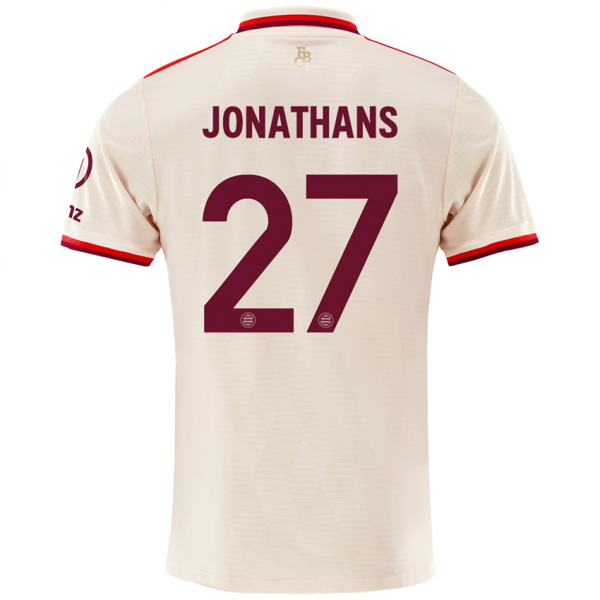 Niño Camiseta David Jonathans #27 Lino Equipación Tercera 2024/25 La Camisa Perú