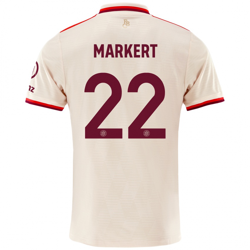 Niño Camiseta Leon Markert #22 Lino Equipación Tercera 2024/25 La Camisa Perú