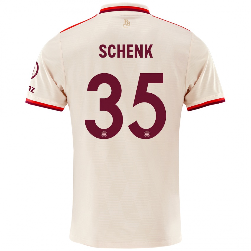 Niño Camiseta Johannes Schenk #35 Lino Equipación Tercera 2024/25 La Camisa Perú