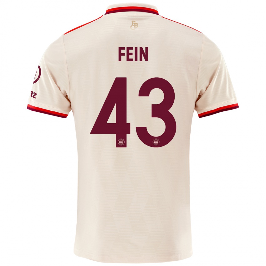 Niño Camiseta Adrian Fein #43 Lino Equipación Tercera 2024/25 La Camisa Perú