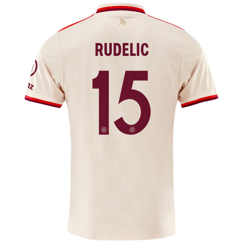 Niño Camiseta Ivana Rudelic #15 Lino Equipación Tercera 2024/25 La Camisa Perú