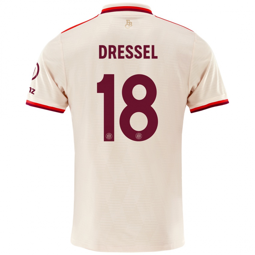 Niño Camiseta Timon Dressel #18 Lino Equipación Tercera 2024/25 La Camisa Perú