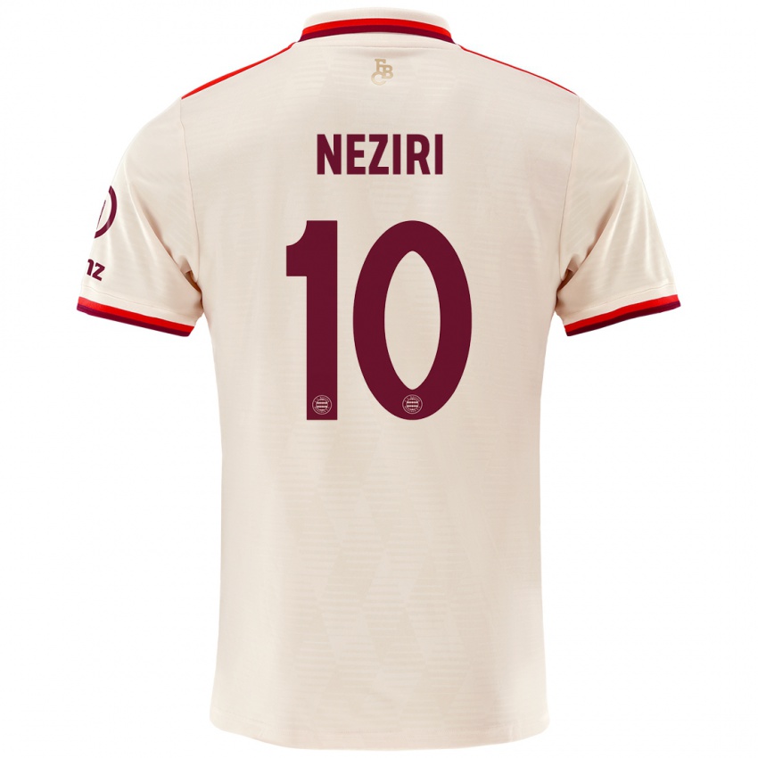 Niño Camiseta Behar Neziri #10 Lino Equipación Tercera 2024/25 La Camisa Perú