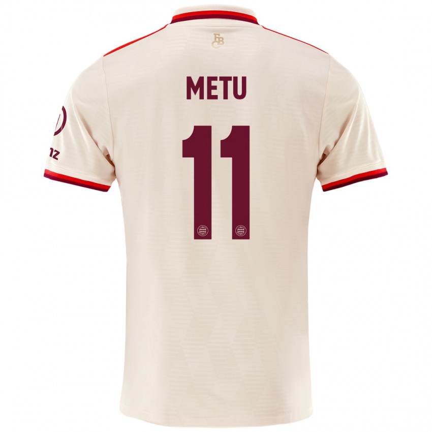 Niño Camiseta Emilian Metu #11 Lino Equipación Tercera 2024/25 La Camisa Perú