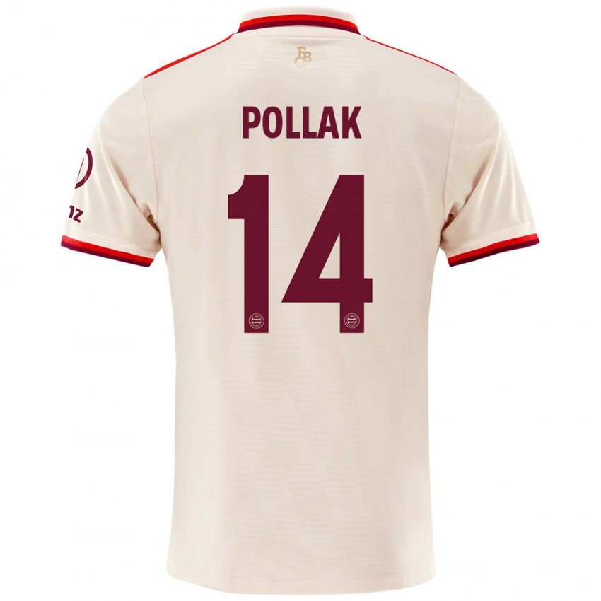 Niño Camiseta Florian Pollak #14 Lino Equipación Tercera 2024/25 La Camisa Perú