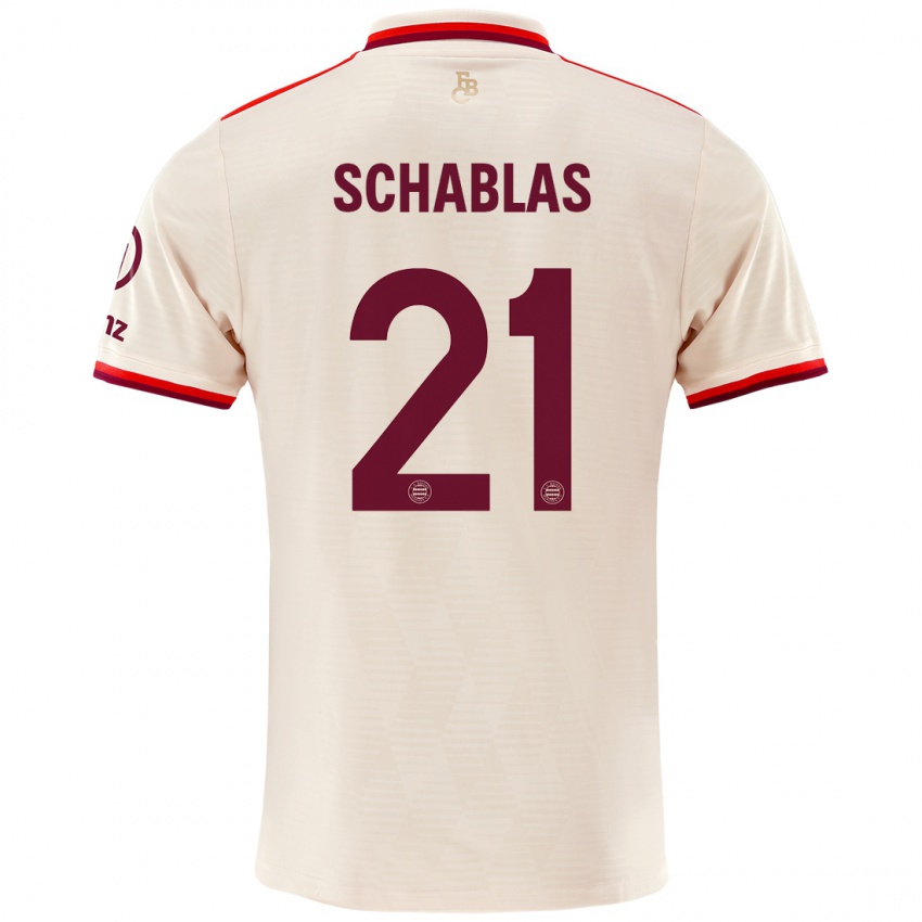 Niño Camiseta Matteo Schablas #21 Lino Equipación Tercera 2024/25 La Camisa Perú