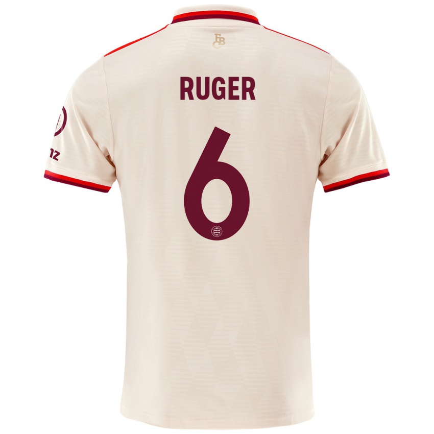 Niño Camiseta Kurt Ruger #6 Lino Equipación Tercera 2024/25 La Camisa Perú