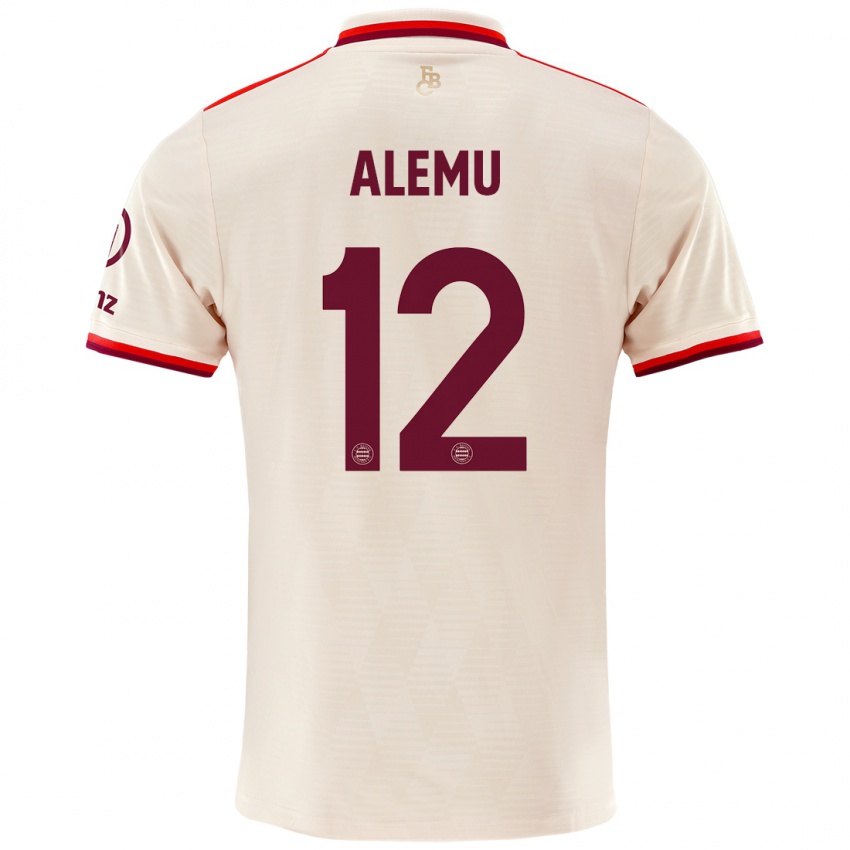 Niño Camiseta Liul Alemu #12 Lino Equipación Tercera 2024/25 La Camisa Perú