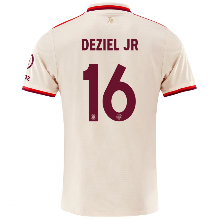 Niño Camiseta Robert Deziel Jr #16 Lino Equipación Tercera 2024/25 La Camisa Perú