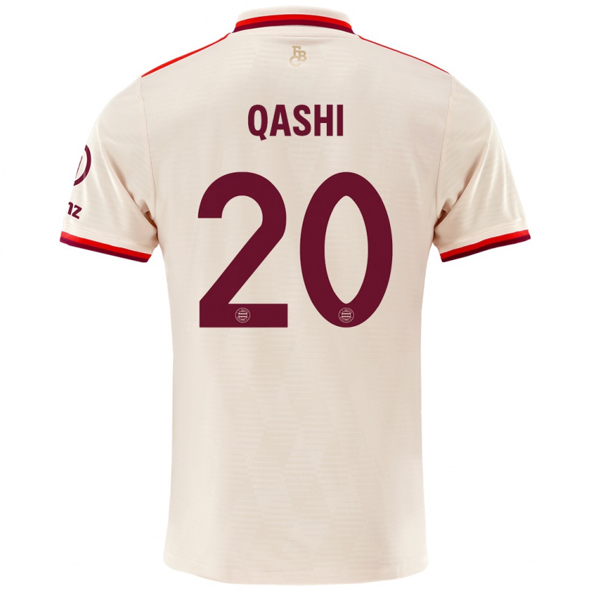 Niño Camiseta Yousef Qashi #20 Lino Equipación Tercera 2024/25 La Camisa Perú