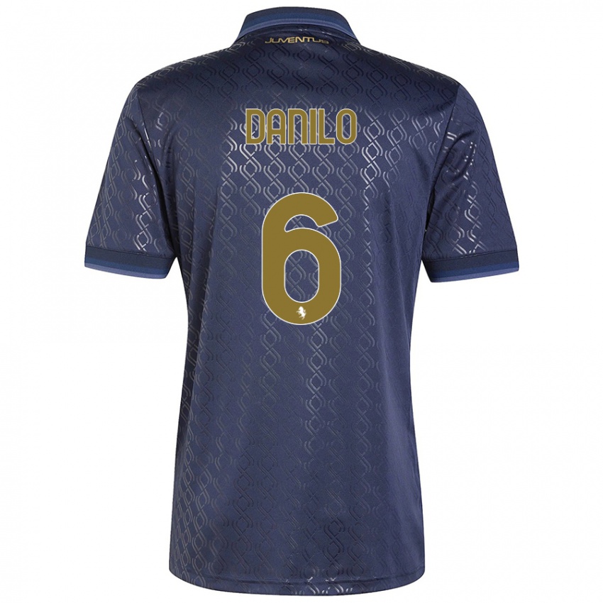 Niño Camiseta Danilo #6 Azul Marino Equipación Tercera 2024/25 La Camisa Perú