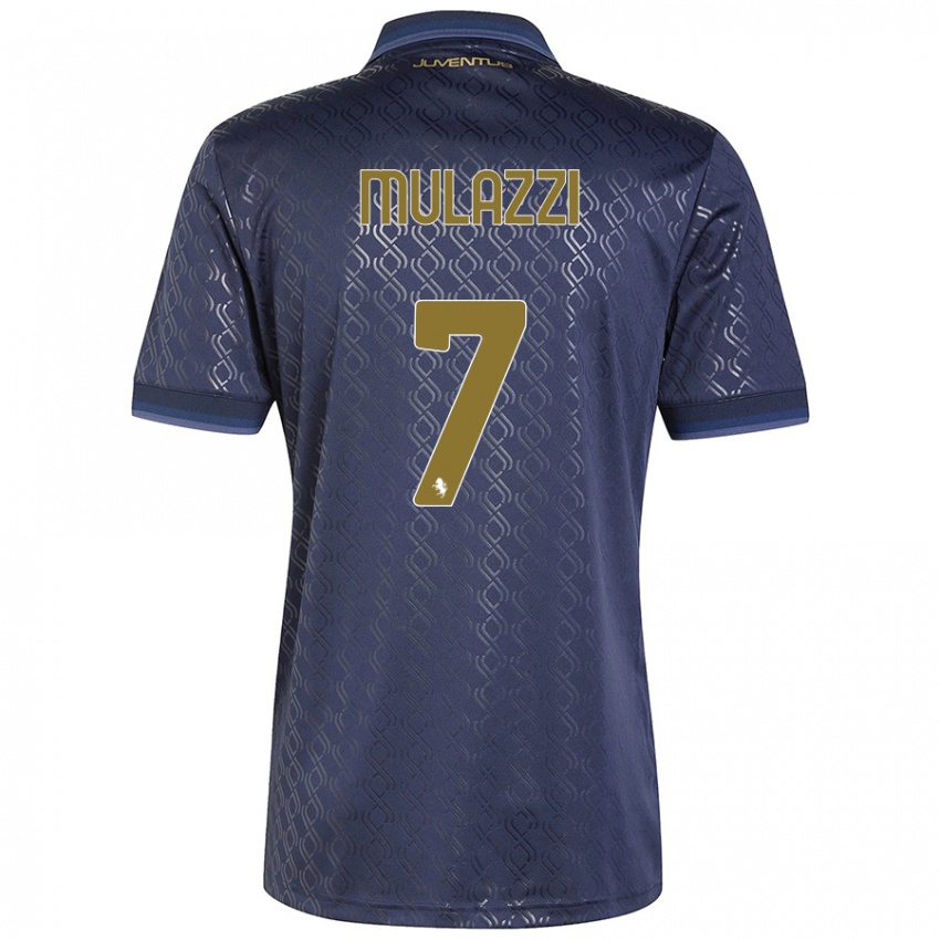 Niño Camiseta Gabriele Mulazzi #7 Azul Marino Equipación Tercera 2024/25 La Camisa Perú