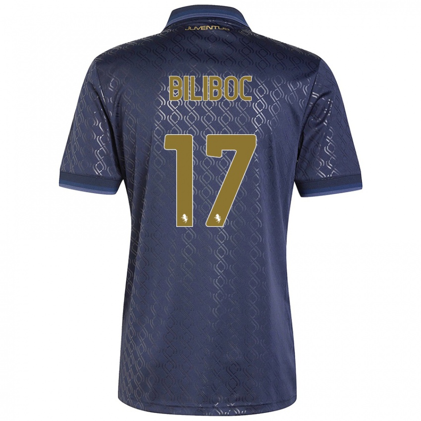 Niño Camiseta Lorenzo Biliboc #17 Azul Marino Equipación Tercera 2024/25 La Camisa Perú