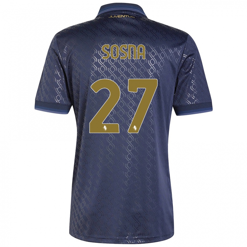 Niño Camiseta Adam Sosna #27 Azul Marino Equipación Tercera 2024/25 La Camisa Perú