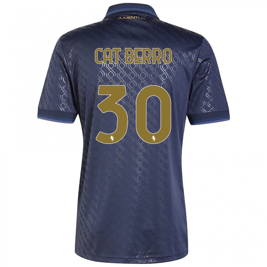 Niño Camiseta Simone Cat Berro #30 Azul Marino Equipación Tercera 2024/25 La Camisa Perú