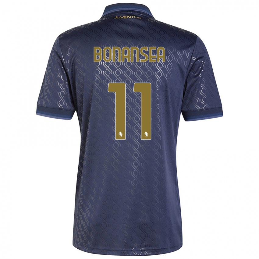 Niño Camiseta Barbara Bonansea #11 Azul Marino Equipación Tercera 2024/25 La Camisa Perú