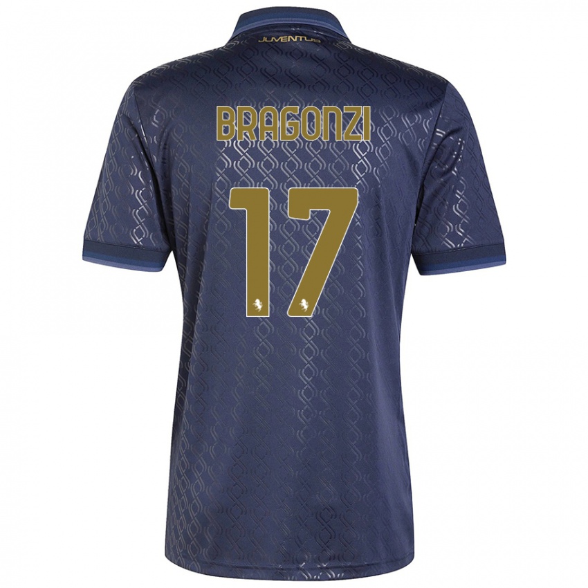 Niño Camiseta Asia Bragonzi #17 Azul Marino Equipación Tercera 2024/25 La Camisa Perú