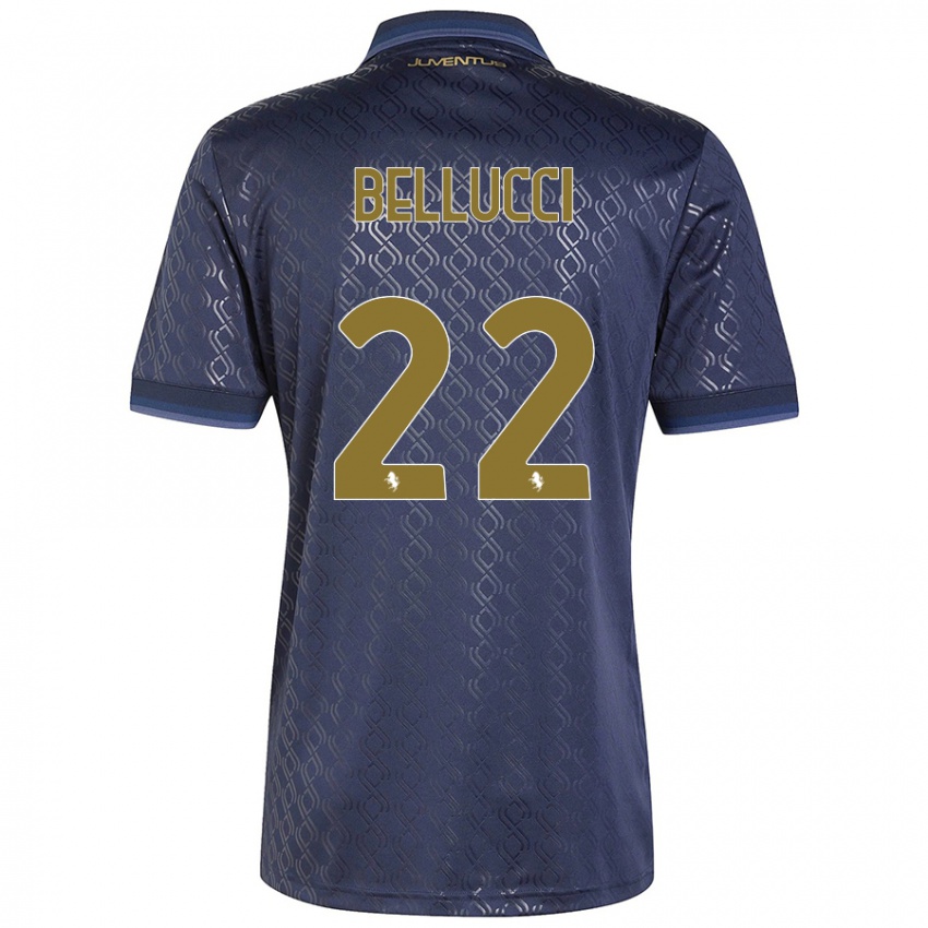 Niño Camiseta Melissa Bellucci #22 Azul Marino Equipación Tercera 2024/25 La Camisa Perú