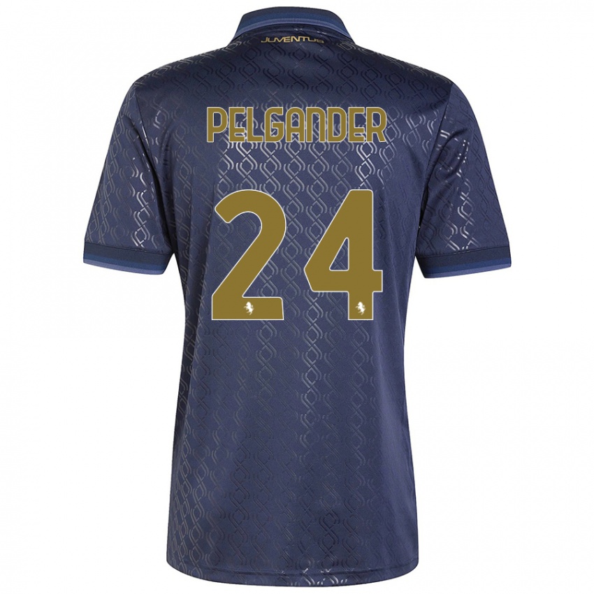 Niño Camiseta Elsa Pelgander #24 Azul Marino Equipación Tercera 2024/25 La Camisa Perú