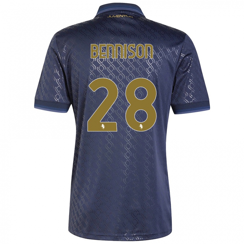 Niño Camiseta Hanna Bennison #28 Azul Marino Equipación Tercera 2024/25 La Camisa Perú