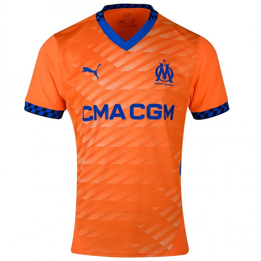 Niño Camiseta Ulisses Garcia #6 Naranja Azul Oscuro Equipación Tercera 2024/25 La Camisa Perú