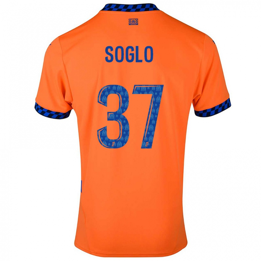 Niño Camiseta Emran Soglo #37 Naranja Azul Oscuro Equipación Tercera 2024/25 La Camisa Perú