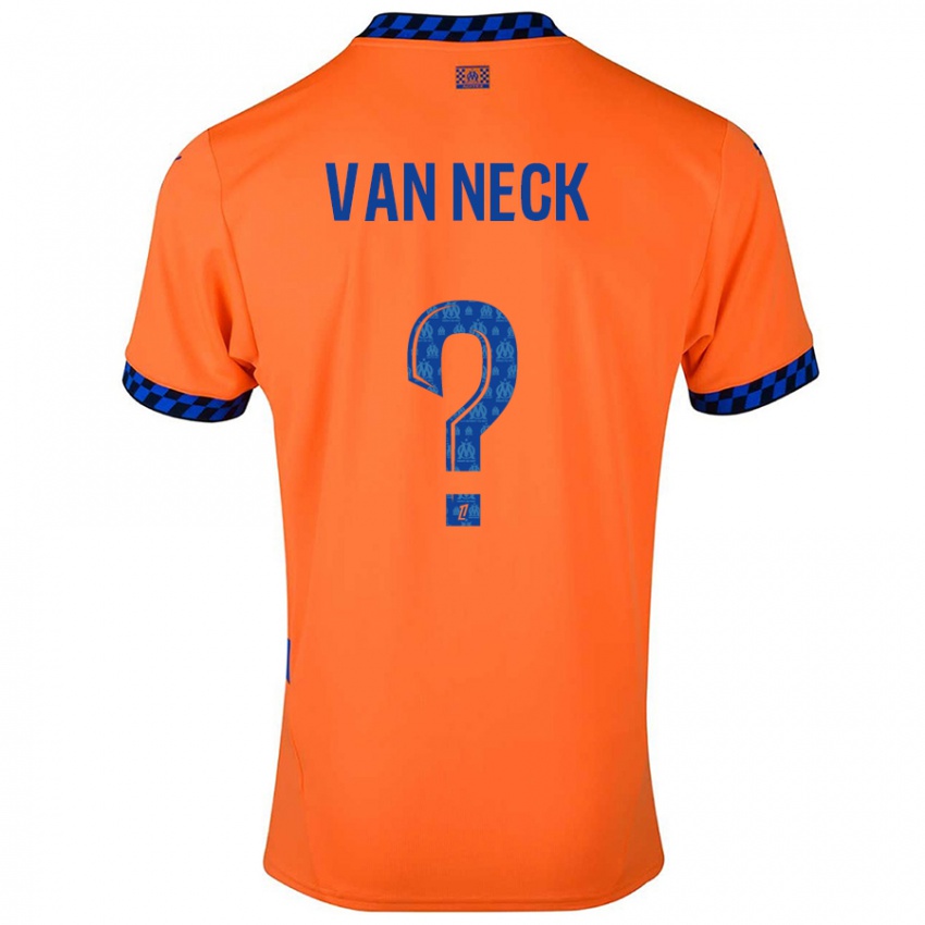 Niño Camiseta Jelle Van Neck #0 Naranja Azul Oscuro Equipación Tercera 2024/25 La Camisa Perú