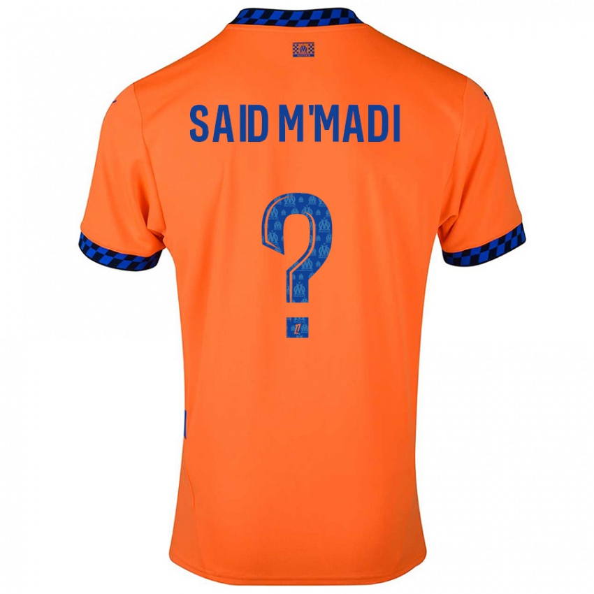 Niño Camiseta Yakine Said M'madi #0 Naranja Azul Oscuro Equipación Tercera 2024/25 La Camisa Perú