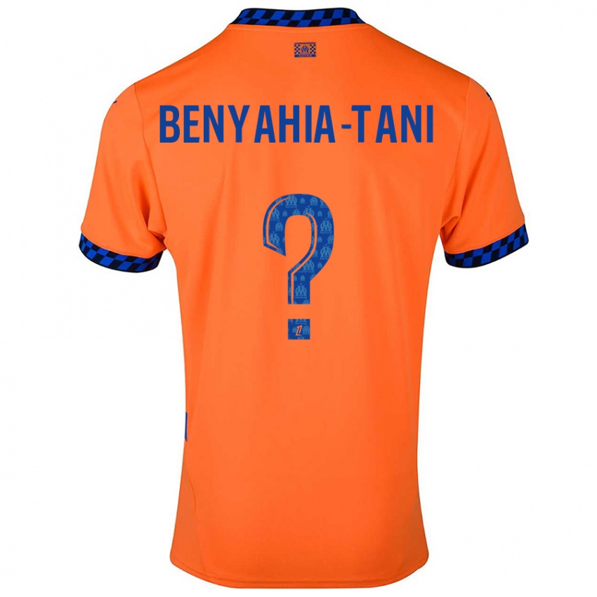 Niño Camiseta Aylan Benyahia-Tani #0 Naranja Azul Oscuro Equipación Tercera 2024/25 La Camisa Perú